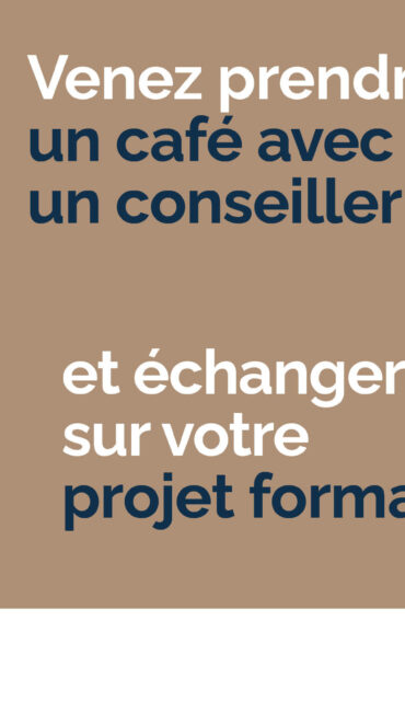 RENCONTRES FORMATION : Un café avec un conseiller du 16 au 18 novembre 2026 au Cnam à Amiens, Lille et Valenciennes