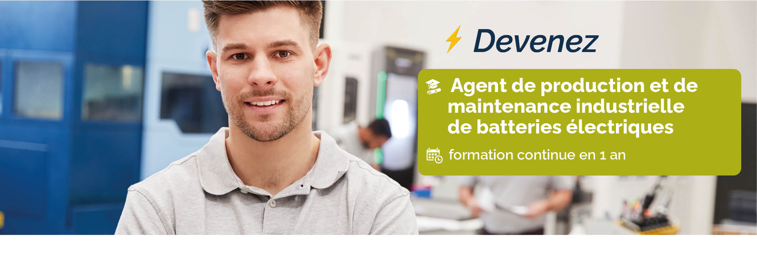 Agent de production et de maintenance de batteries électriques