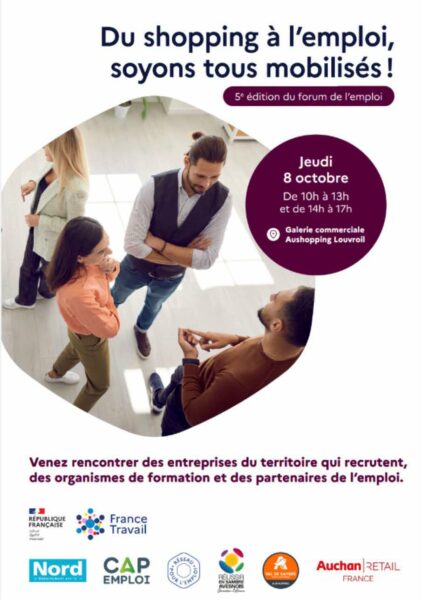 Forum emploi Formation à Louvroil Maubeuge le 8 octobre 2026