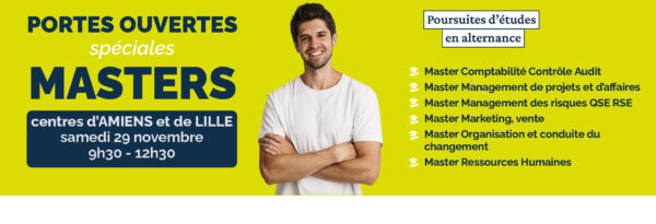 Portes ouvertes spéciales Masters en alternance aux centres Cnam d'Amiens et de Lille