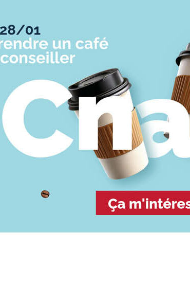 Rencontres formation, un café avec un conseiller pour vous accompagner dans vos projets, reprise ou poursuite d'études, VAE, bilan de compétences