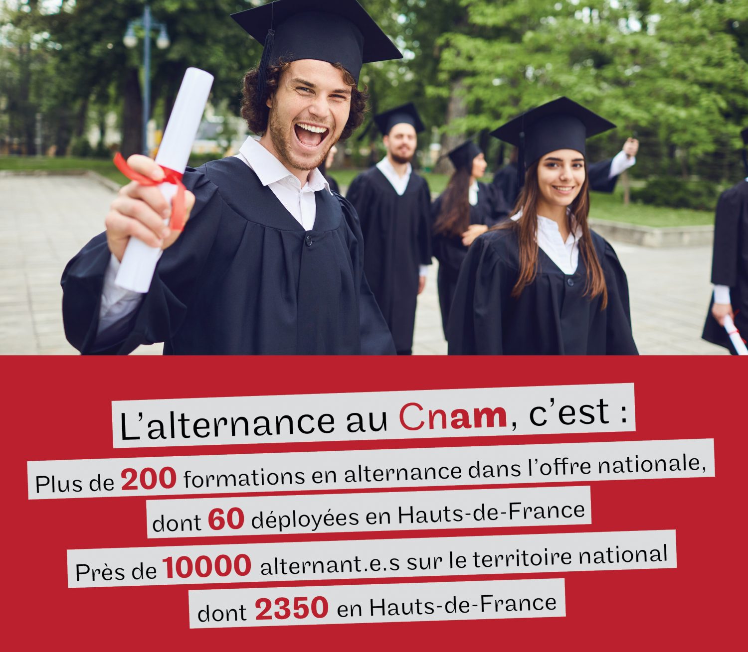 Nous proposons plus de 60 diplômes en alternance, des licences, masters, ingénieurs en apprentissage ou contrat pro