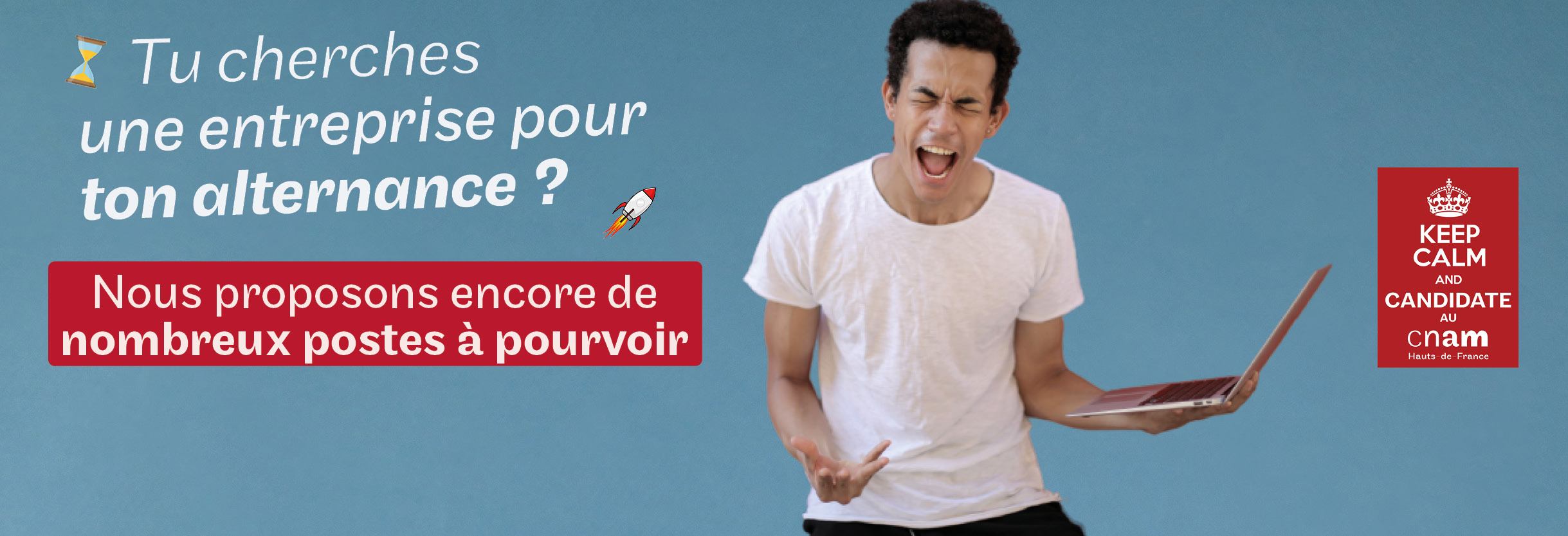 Postes à pourvoir en alternance au Cnam HdF, candidate maintenant